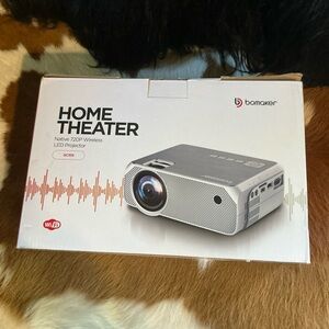 Bomaker GC355 Black Native 720P Wireless Portable Home Theater LED Projector
